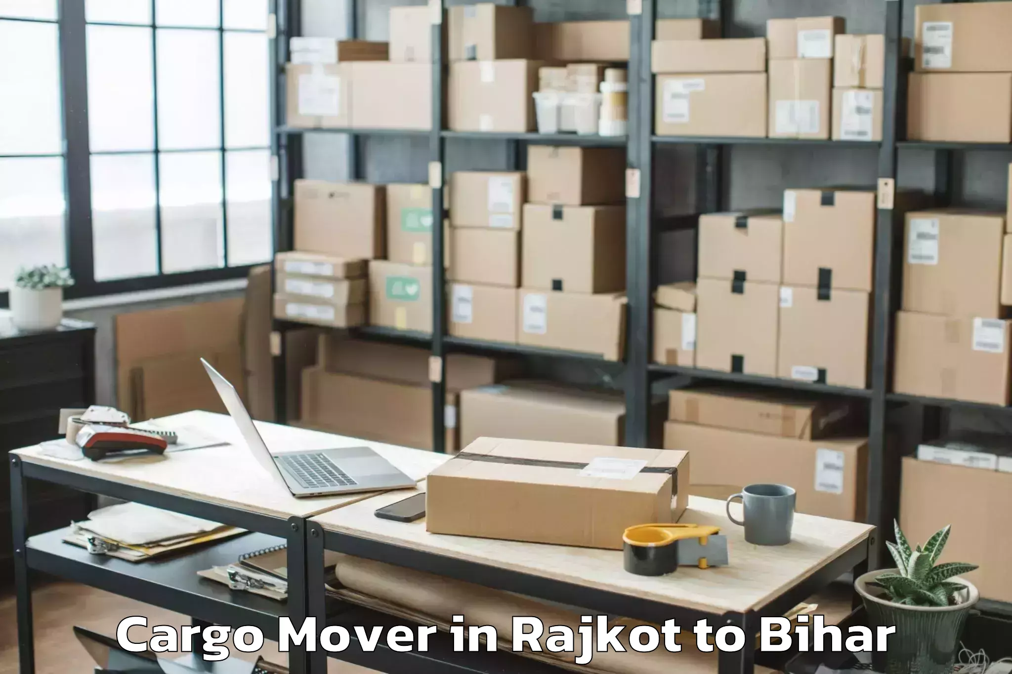 Book Rajkot to Manjhaul 3 Cargo Mover